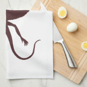 Bruine reptiel theedoek (Quarter Fold)