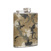 Bruine reptielenkolf voor Camouflage Heupfles (Rechts)