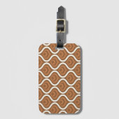 Bruine Retro Bagagelabel (Voorkant (verticaal))