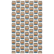 Bruine Retro Hippie Vans Verjaardag