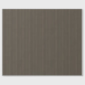 Bruine retro pinstripes cadeaupapier (Vlak)