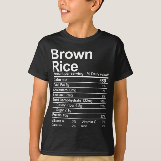 Bruine rijst t-shirt (Voorkant)
