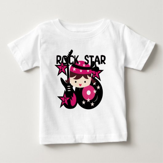 Bruine Rockster Meisje Baby Tutu Bodysuit (Voorkant)