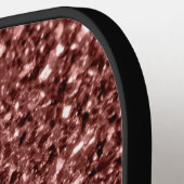 Bruine rode vlekjes pickleball paddle (Links Detail)