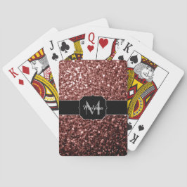 Bruine rode vlekjes pokerkaarten