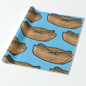 Bruine roeiboot inpakpapier (Uitgerold)
