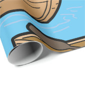 Bruine roeiboot inpakpapier (Rol Hoek)