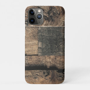 Bruine roestbruine houten plank Case-Mate iPhone case