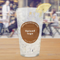 Bruine Ronde Vorm Zakelijk Merk op Glazen Beker