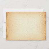  bruine roodbruine draden huwelijksuitnodiging kaart (Achterkant)