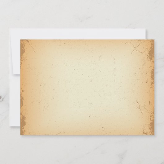 bruine roodbruine zwellen huwelijksuitnodiging kaart (Achterkant)