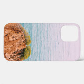 Bruine rotsberg op waterlichaam Case-Mate iPhone case (Achterkant (horizontaal))