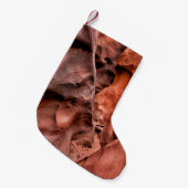 Bruine rotsformaties kleine kerstsok (Voorkant (Hangend))