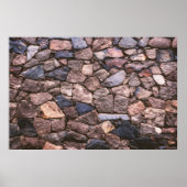 Bruine rotswand poster (Voorkant)