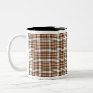 bruine royal Stewart tartan Tweekleurige Koffiemok