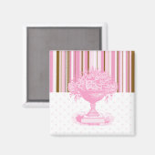 Bruine & Roze Chique Magneet (Voorkant / Achterkant)