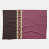 Bruine roze en beige theedoek (Horizontaal)