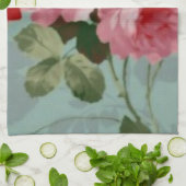 bruine roze rozen theedoek (Gevouwen)