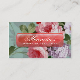  bruine roze rozen visitekaartje