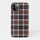 Bruine ruit Case-Mate iPhone case (Achterkant)