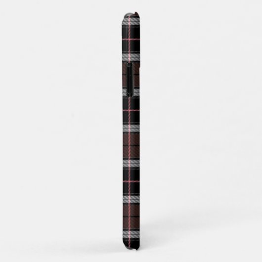Bruine ruit Case-Mate iPhone case (Achterkant/rechts)