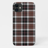 Bruine ruit Case-Mate iPhone case (Achterkant)