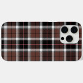 Bruine ruit Case-Mate iPhone case (Achterkant (horizontaal))