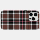 Bruine ruit Case-Mate iPhone case (Achterkant (horizontaal))