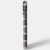 Bruine ruit Case-Mate iPhone case (Achterkant / Links)