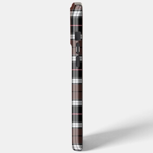 Bruine ruit Case-Mate iPhone case (Achterkant / Links)