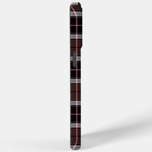 Bruine ruit Case-Mate iPhone case (Achterkant / Rechts)
