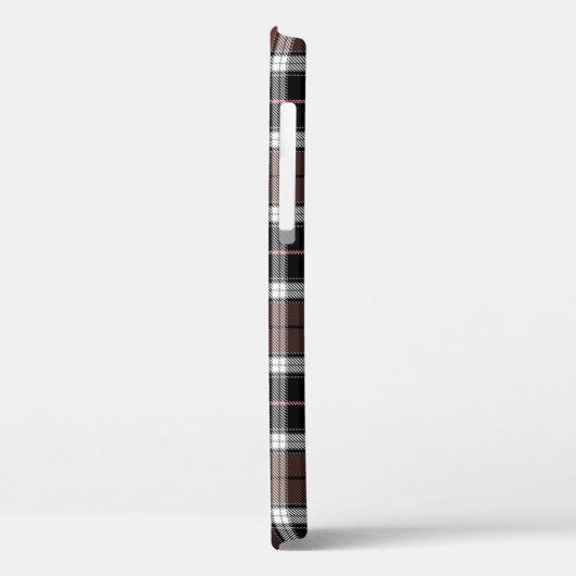 Bruine ruit Case-Mate iPhone case (Achterkant / Links)