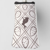 Bruine ruit Pasen Golfheadcover (Draai 90)