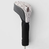Bruine ruit Pasen Golfheadcover (Schuin)