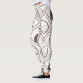 Bruine ruit Pasen Leggings (Links)