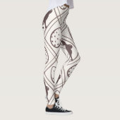 Bruine ruit Pasen Leggings (Rechts)