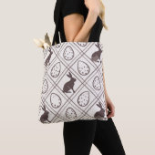 Bruine ruit Pasen Tote Bag (Dichtbij)