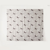 Bruine ruit Pasen Wandkleed (Voorkant (horizontaal))