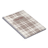 Bruine ruitjes: korte notities notitieboek (Rechterzijde)