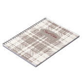 Bruine ruitjes: korte notities notitieboek (Linkerzijde)