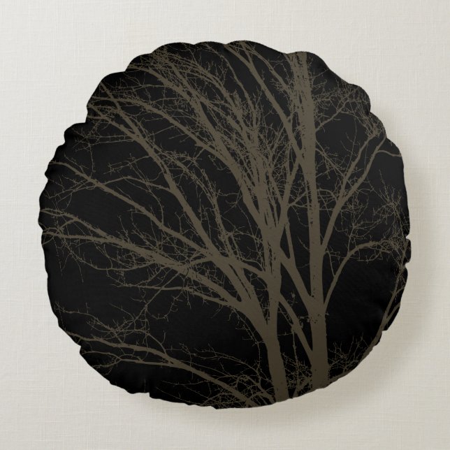 Bruine rustieke boomtakken rond kussen (Voorkant)