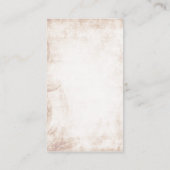 Bruine rustieke metselaarpot wenskaarten informatiekaartje (Achterkant)