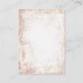 Bruine rustieke metselaarpot wenskaarten informatiekaartje (Achterkant)