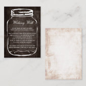 Bruine rustieke metselaarpot wenskaarten informatiekaartje (Voorkant / Achterkant)