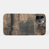 Bruine rustieke oude houten plank textuur Case-Mate iPhone case (Achterkant (horizontaal))