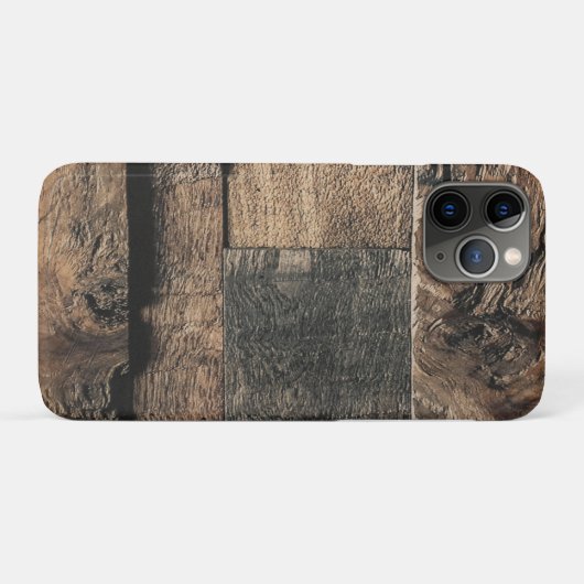 Bruine rustieke oude houten plank textuur Case-Mate iPhone case (Achterkant (horizontaal))