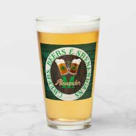 Bruine Rustige houtkap Beers Shenanigans Glas