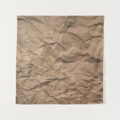 Bruine ruwe verfrommelde gerecyclede papierstructu wandkleed (Voorkant (horizontaal))