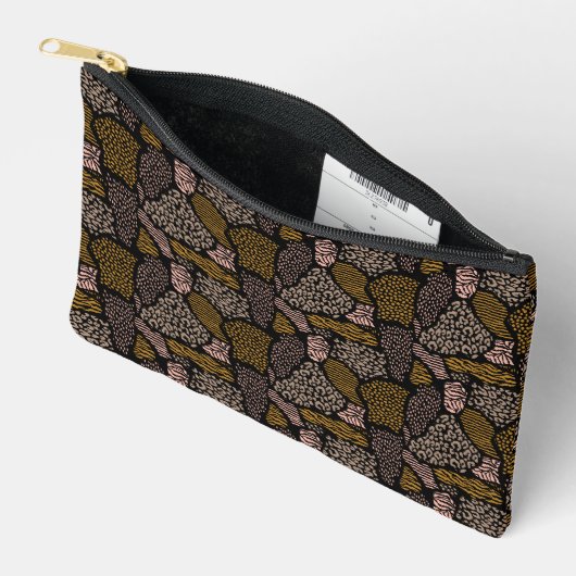 Bruine Safari Dierenprint Etui (Open)