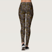 Bruine Safari Dierenprint Leggings (Achterkant)